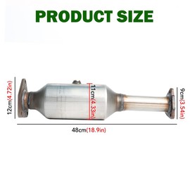 SleYuYir Direct Fit Catalytic Converter with Gaskets Compatible with Honda Accord 2003-2007 2.4L l4 Cat Converter Stainless Steel Replace 16299 18160RAAA11, 18160RADL11(EPA Compliant)