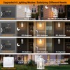 Roravilila 2-Pack White Motion Sensor Outdoor Lightings Plus 1-Pack No