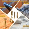 Moxweyeni 100 Pack 6 x 32 mm Hollow Wall Anchors