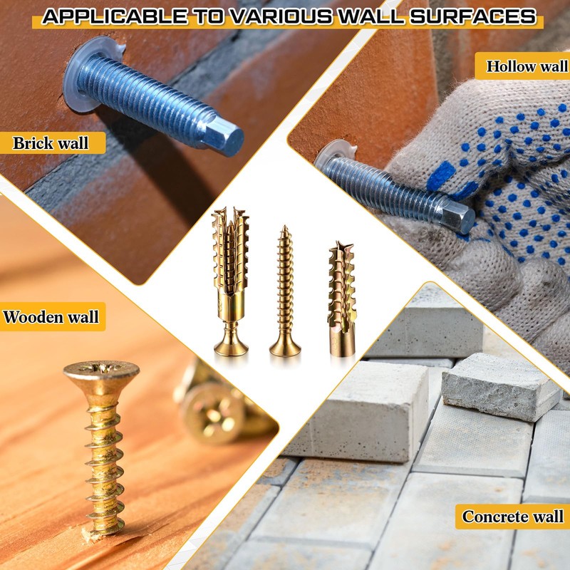 Moxweyeni 100 Pack 6 x 32 mm Hollow Wall Anchors