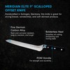 Messermeister Meridian Elite 8” Scalloped Offset Knife - Fine German