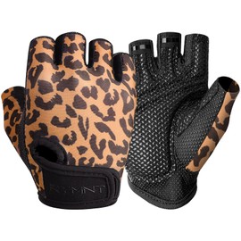 ZEROFIRE Workout Gloves for Women Men - Weight Lifting Gloves with Full Palm Protection & Extra Grip for Women Gym, Weightlifting, Weight Lift, Rowing, Exercise, Sport, Cycling.Leopard-Large
