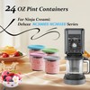 Mozzoom Set of 4 Creami Containers for Ninja Ice Cream