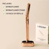 DermaPlane 쉐이브 | 더마플레인 키트 여성용 올메탈 재사용 면도기 및