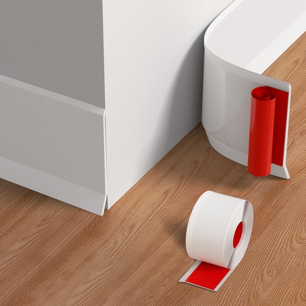 Safotad Baseboard Molding Trim, 4 Inch x 40 Feet Flexible