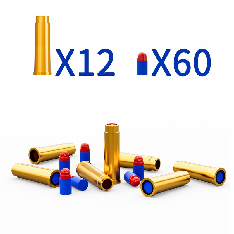 EVA Foam Soft Bullets Compatible with monochildoing Revolver Toy Foam
