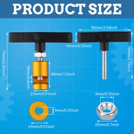 HCEWSBFD 6Pcs Car Hood Prop Struts Clamp Lift Support Clamp Hood Strut Clamps 0.55"Lift-s Support Retaining Clip for Car Cars Hoods Prop Rod Rod Retaining Holder Tool (BK,YE, RD)