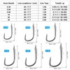 PATIKIL 0.8# Small Fishing Hooks with 45cm Line, 20Pcs 0.43x0.24