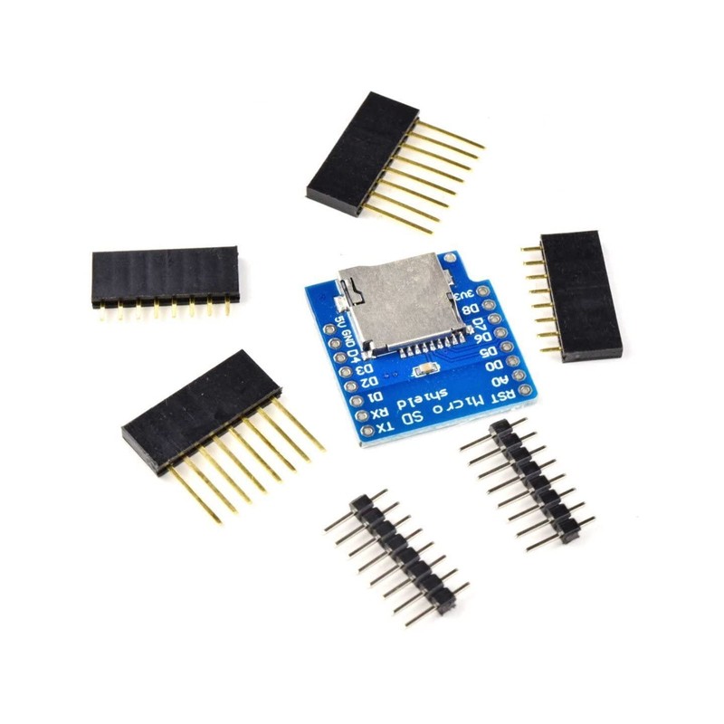 CANADUINO® 3 x WEMOS D1 Mini Micro-SD Card Shield