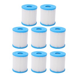 8 Pcs Pool Filter Cartridge Strong Filtration Ability Heavy Duty Polyester Reusable Swimming Pool Filter