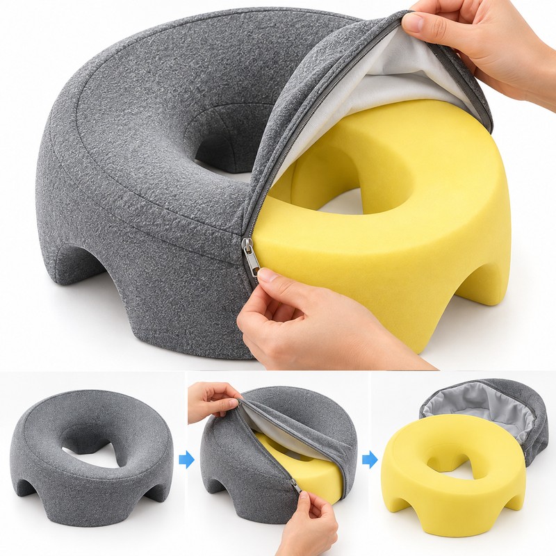 Memory Foam Face Down Pillow for Prone Rest – Open-Center