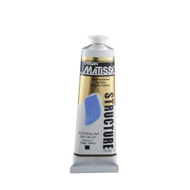 Matisse Structure Heavy Body Acrylic Paint High Viscosity Acrylics - 75 ml Tube - Australian Sky Blue