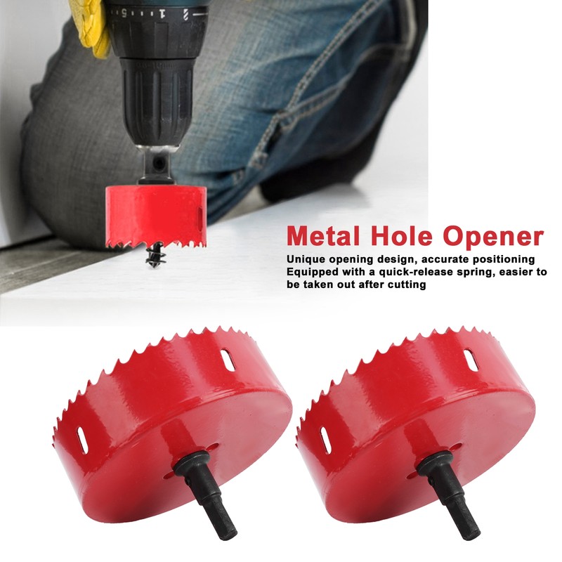 2 Sets BiMetal Hole Saw Cutter Set for Aluminum Board