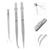 Hohopeti Stainless Steel Jewelry Tweezers Heavy Duty Tool Metal Stamp