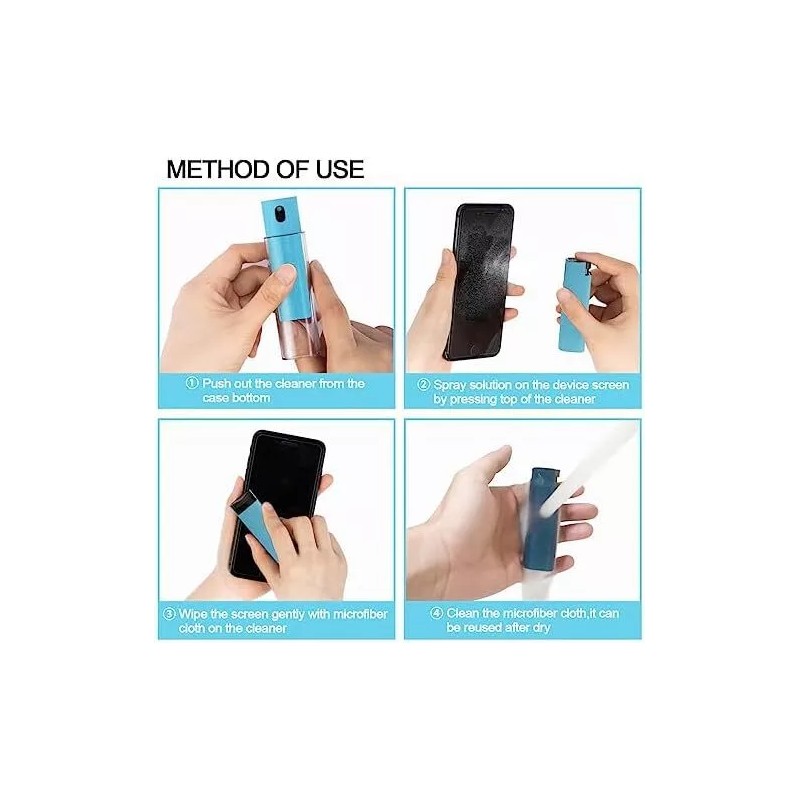 As shown Effortless Touchscreen Mist Cleaner Spray for TVs, Laptops,
