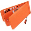 Huztencor Long Wallet, Thin, Bifold for Men, Women, Anti-magnetic, Card