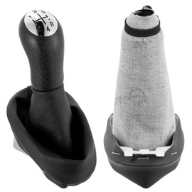 VENAKON Pomo Perilla Palanca de velocidades Compatible con Sandero 1.6 2.0 2010-2020 Stepway 1.6 2010-2024 Aprio 1.6 2008-2010 Con Funda de piel