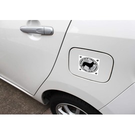 Size M: Woodman MK-2 Dog Sticker Lovely Dog Border Collie Silhouette White Back