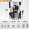 BTTN 96 Inch Extra Long Shower Curtain, 72x96 Geometric Waterproof