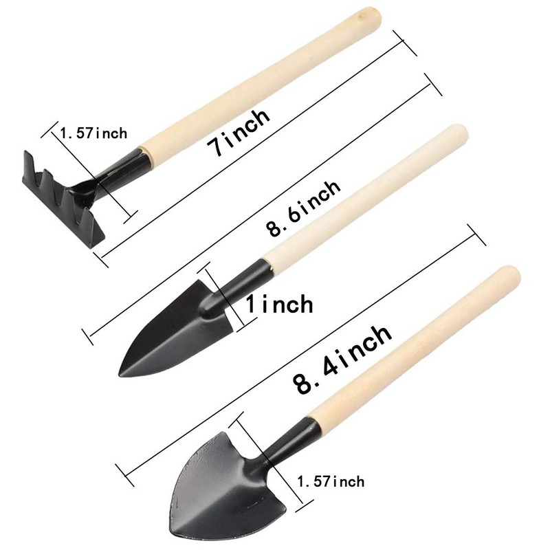 calary Mini Garden Tool Set 3 Pcs Hand Planting Tools