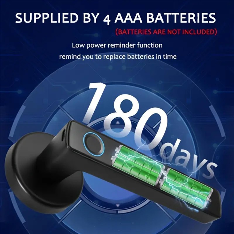 Advwin Smart Lock Door, Fingerprint Keypad Deadbolt Lock Keyless Entry