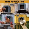 GROPOW Automatic Chicken Coop Door, Extra Large Size, Anti-Pinch Design,Programmable