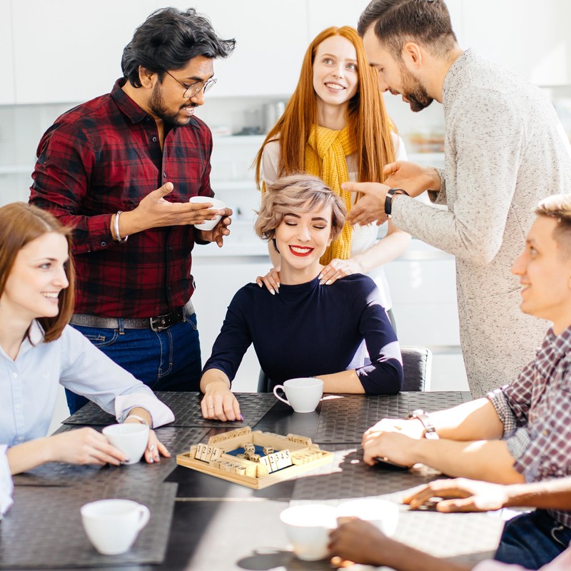 Relaxdays Shut The Box, 10, 2 to 4 Players, Wood,