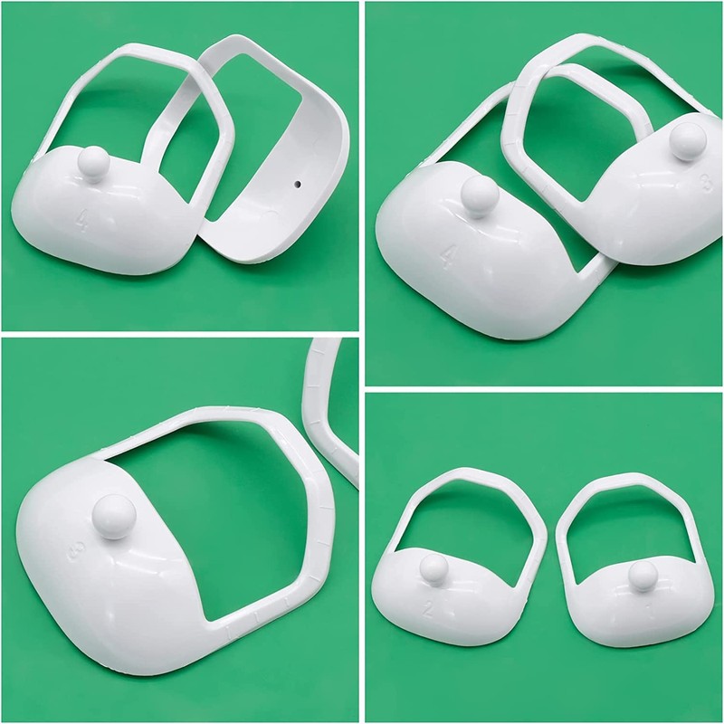 LATRAT Goatee Shaving Stencils, Transparent Beard Shaper, Styling Stencil, for