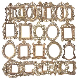 OBUJOPAL 30Pcs Vintage Scrapbook Paper Photo Frame for Scrapbooking Junk Journal Collage Diary Embellishment DIY Photo Album DIY Craft Decoration, 10 Patterns (YSDC1)