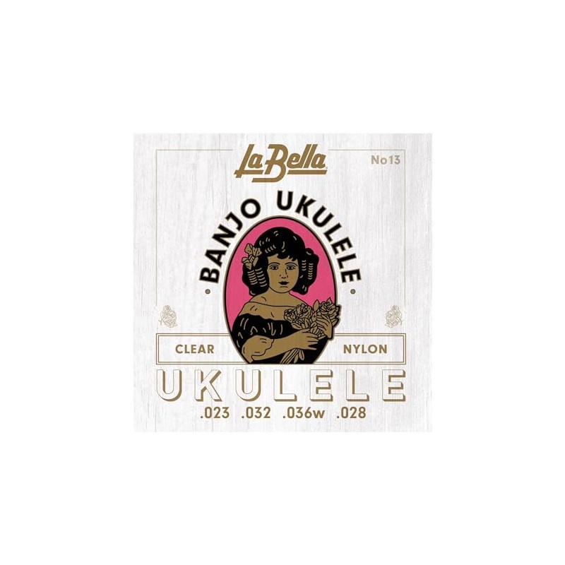 La Bella 13 Red String Set for Ukulele Banjo