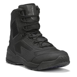 Tactical Research TR1040-T 7 Inch Ultralight Black Tactical Boots for Men - Non-Polishable Leather and Nylon with Slip-Resistant TR HiTRAC Outsole for Police, EMS, and Security, Black - 6 W