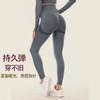 Soft High Waist Butt Lifting Summer Yoga Pants - Seamless Nude Tight with Navel Cover Bottom S/Red 5ea