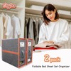 King Size (Gray 2-Pack) - Foldable Bed Sheet Set Organizer,