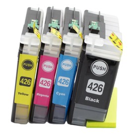 OBV 4x Compatible Ink Replacement for Brother LC426 Multipack for MFC-J4340DW MFC-J4540DW MFC-J4540DWXL MFC-J4335DW MFC-J4340DWE - Black, Cyan, Magenta, Yellow