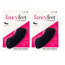 Fancy Feet 2 Pack Fancy Feet by Foot Petals Back of Heel Cushions Black