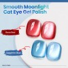 Luz Luna Vaso Batido Terciopelo Esmalte Ojo Gato Gel Ojo