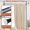 Room Divider No Drilling Curtain Rod Wall Divider for Room