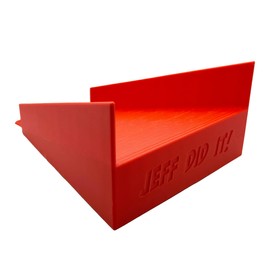 Jeff Did It! - 2 Lane Monster Truck Landing Ramp Track Upgrade - Compatible with 1:64 Scale Hot Wheels Monster Trucks - 3D Printed - Designed and Made in the USA (Red)
