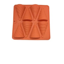 Bakers Pardise Diwali Chocolate Silicone Fountain Fire Cracker Mould Diwali Anar Mould 8 Cavity (Multi Color)