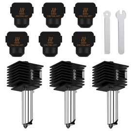 3 Pack A1 Mini/A1 Hotend Print Head Hot End Kit Extruder Upgrade High-Temperature 0.4MM Hardened Steel Nozzle Replacement with6PCS Silicone Cover Sock for Bambu Lab 3D Printer Accessories ﻿