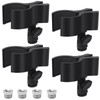 Adjustable Microphone Holder Clip, 1 Pcs Plastic Spring Mic Clip,