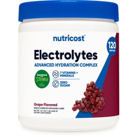Nutricost Electrolyte Complex Powder (120 Servings, Grape) - Hydration Supplement Drink Mix with Vitamins and Minerals