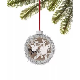 Macy's Holiday Lane Ornament Northern Holiday Squirrel scene LED  NWT