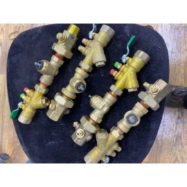 NexusValve assembly actuator head, union with ports, auto flow control ball valv