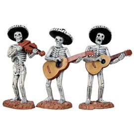 Lemax Spooky Town Skeleton Mariachi Band Assortment of 3