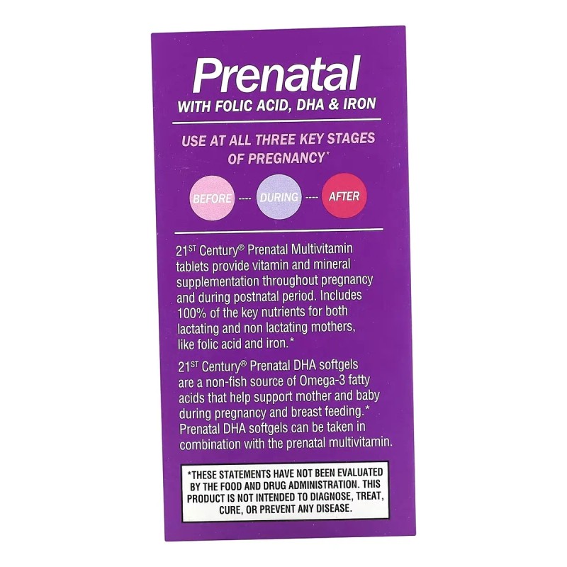 21st Century Stuart Prenatal Con Dha 2pack 60tabs/60caps Sfn