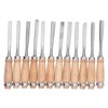 12Pcs Wood Turning Chisels Wood Grooves Parting Tools Set Woodworking