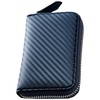 STREAM Card Case, Genuine Leather, Large Capacity, Accordion-Style, Anti-Skimming, Unisex,