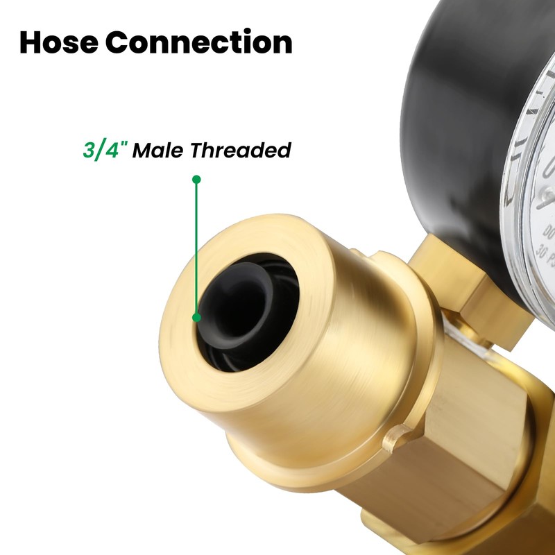 Watflow Water Flow Gauge, Temperature and Pressure Test Assembly, 0-160psi,0-13