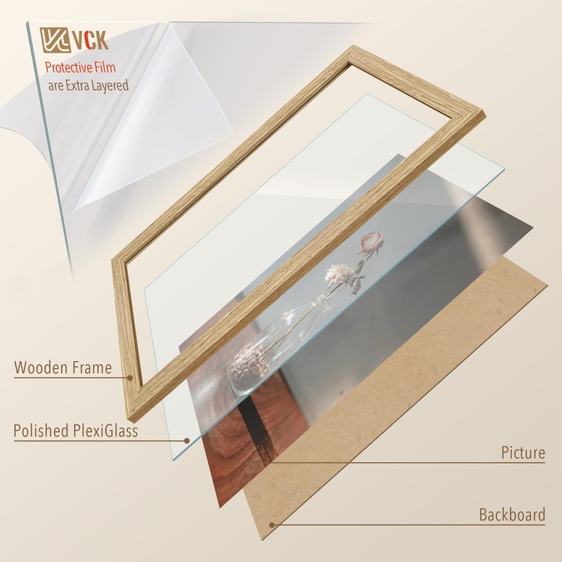 VCK 24x30 Poster Frame Set of 3 - Oak, Natural
